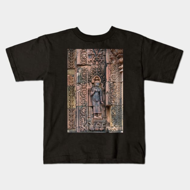 Banteay Srey Detail Kids T-Shirt by fotoWerner